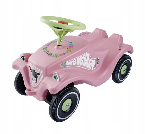 Pojazd BIG Bobby-Car Classic Flower pastelowy róż wytrzymałość 50 kg