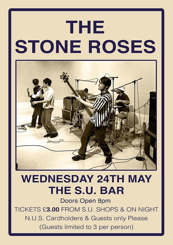 Plakaty Stone Roses #2 Vintage koncertowe A3 wysokiej jakości wydruki