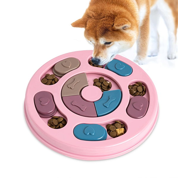 Puzzle dla psów Blanlody Puzzle Toys różowy piszcząca zabawka interaktywna
