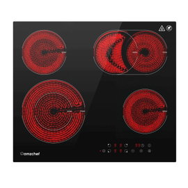 Płyta grzewcza AMZCHEF 6600W ze szkła ceramicznego 60cm 9 stopni