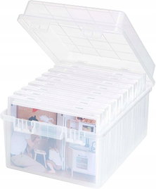 Pojemnik Lifewit Plastikowy przezroczysty 13x18 9 wewnętrznych pojemników