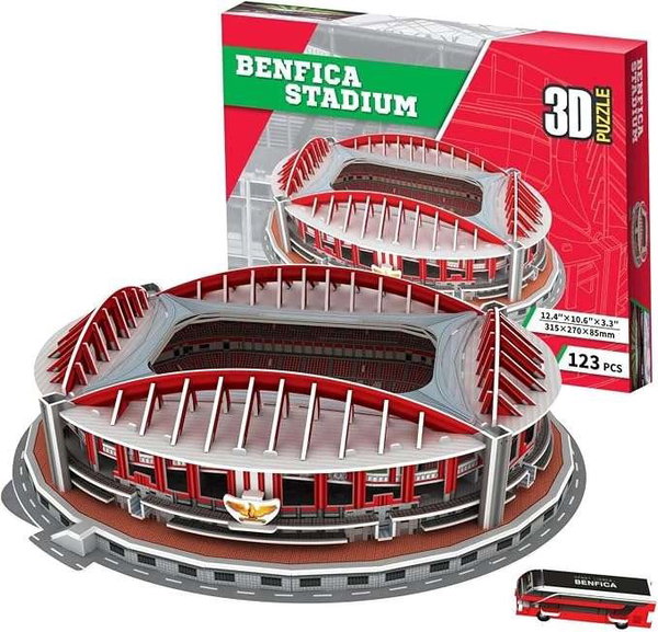 Puzzle 3D Stadion Benfica 123 elementy Zestaw do Samodzielnego Montażu