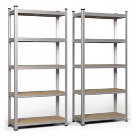 Regał magazynowy Vounot 150 x 70 x 30 cm metalowy max 120 kg na półkę