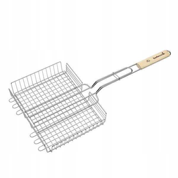 Ruszt Barbecook Podwójny Chrom Drewno 31.5x25x5 cm