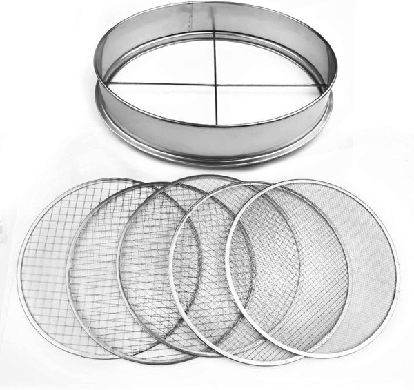 Sitko kompostowe Meister 5w1 stal nierdzewna Ø30cm 5 wymiennych sitek