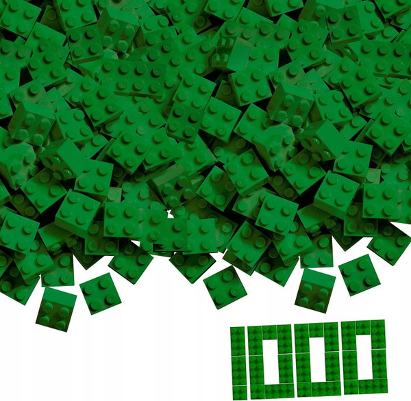 Simba Blox 104114552 Klocki konstrukcyjne 1000 szt. kompatybilne zielone