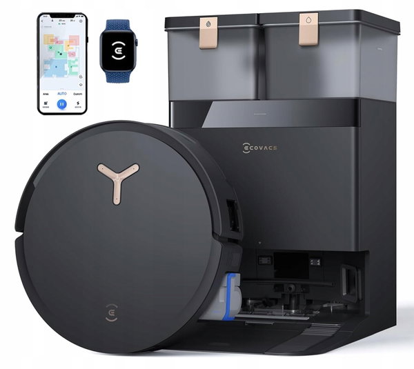 Robot sprzątający Ecovacs DEEBOT X8 Pro Omni czarny z funkcją wycierania