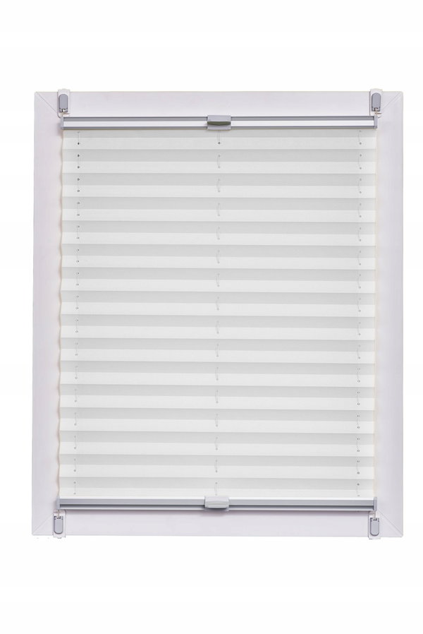 Roleta Sunlines Plisowana srebrno-szara 80 x 150 cm Made in Germany
