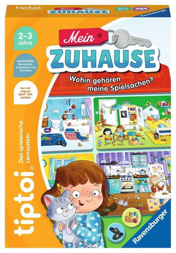 RAVENSBURGER TIPTOI GRA EDUKACYJNA MÓJ DOM DLA DZIECI język niemiecki