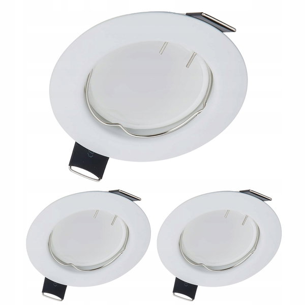Reflektor YanFeiYit LED biały 50mm ściemnianie zestaw 3 sztuki