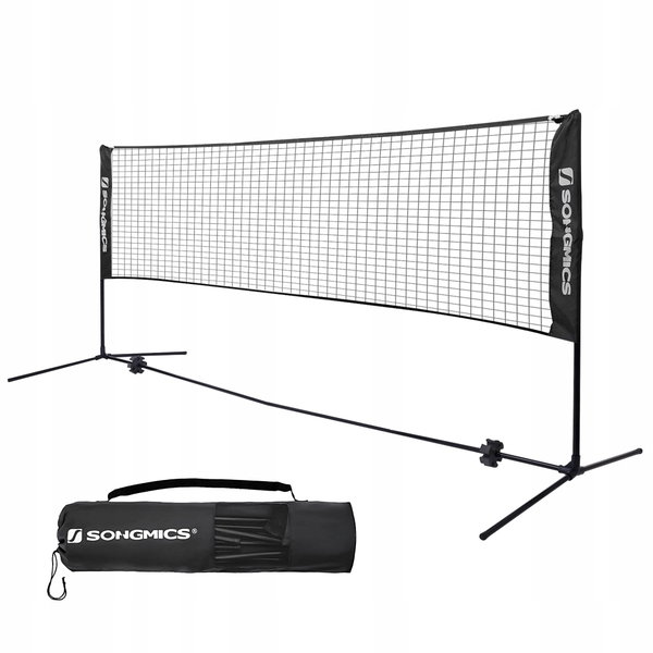 SIATKA DO BADMINTONA SONGMICS 3M REGULACJA WYSOKOŚCI 107cm 120cm 155cm