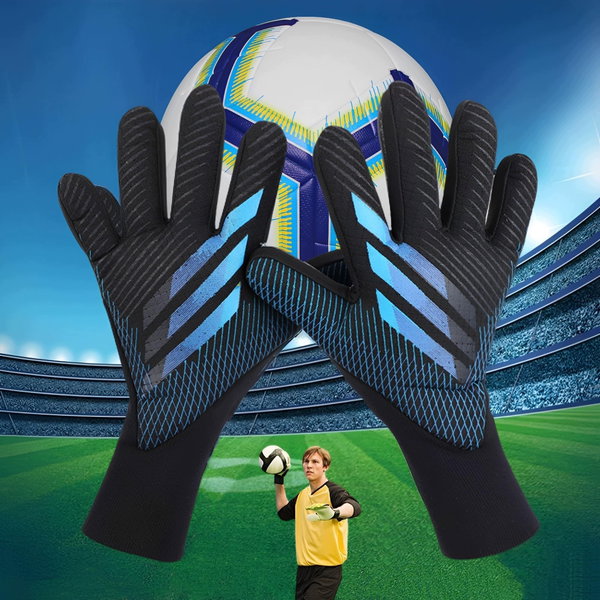 Rękawiczki bramkarskie FreshGlove Junior czarne rozmiar 7 długość do 19 cm