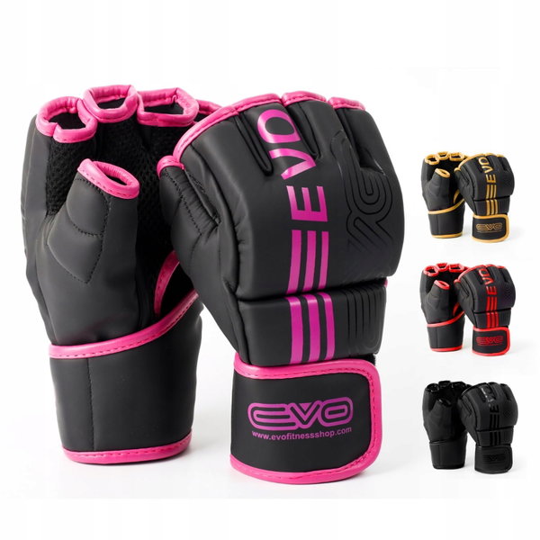 Rękawice EVO Fitness MMA czarne rozmiar L grappling sparring