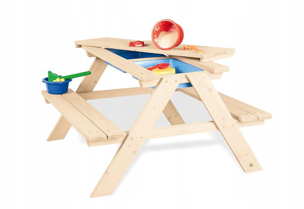 Stolik z ławką Pinolino 2 lata+ dziecka praktyczny zestaw dla malucha