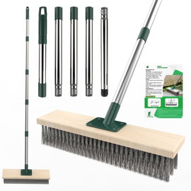 Szczotka ogrodowa GardenPro StrongHead długa 152 cm włosie metalowe