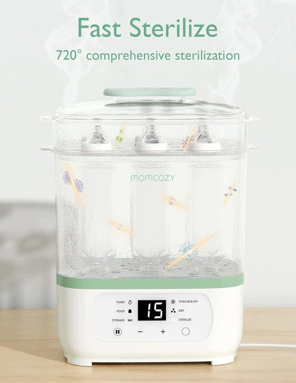Sterylizator Momcozy 8w1 Electric Steam do butelek i akcesoriów dla dzieci