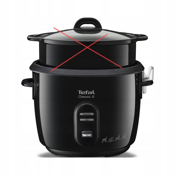 Szybkowar TEFAL RK1038 czarny 5L automatyczne programy osi czasu BRAKI