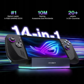 Stacja dokująca iVANKY 14-w-1 RGB 4K 144Hz 100W USB-C Ethernet 10Gb/s