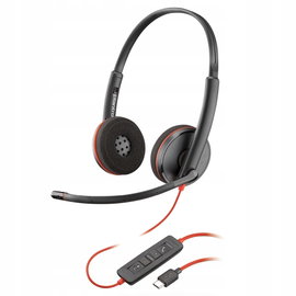 Słuchawki Poly Blackwire 3220 nauszne USB przewodowe czarne