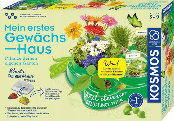 Szklarnia Kosmos 632083 Zestaw ogrodniczy dla dzieci od 5 lat z nasionami