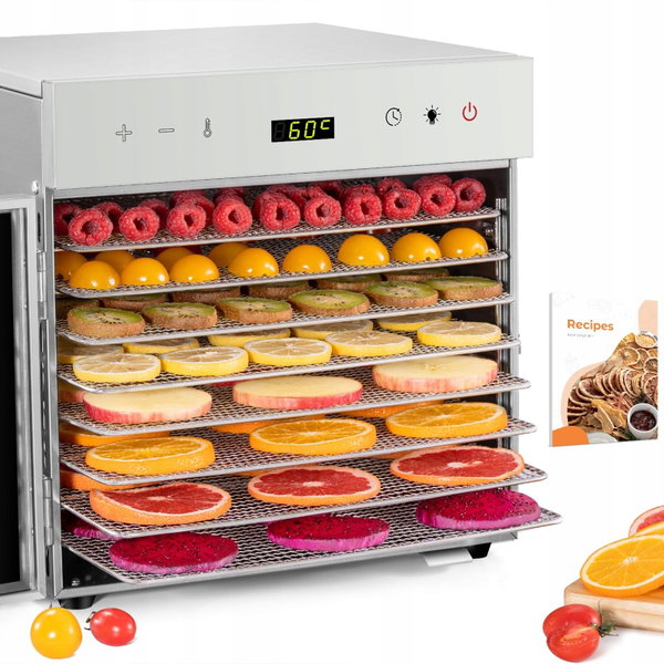 Suszarka Kwasyo 8 Etagen stal nierdzewna 8-poziomowy regulator temperatury