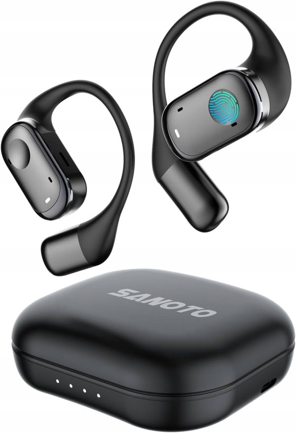 Słuchawki SANOTO Open Ear Bluetooth 5.3 wodoszczelne IPX6 30h odtwarzania