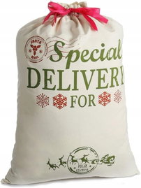 Torba Santa Sacks Spersonalizowana juta Extra Large 19.7 cala