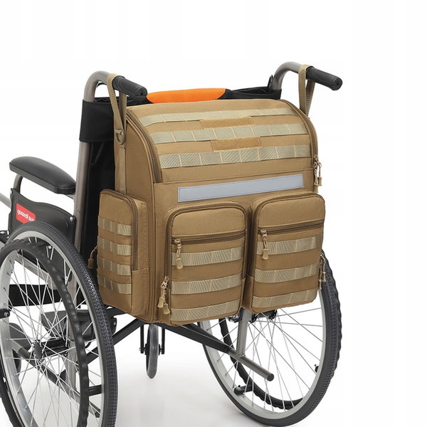 Torba BlesMaller HD brązowy nylon z paskiem na ramię i torbą izolacyjną