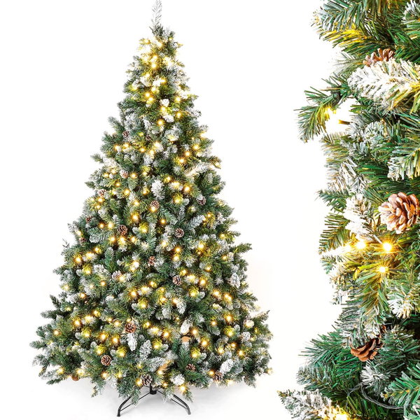 Sztuczna choinka Yorbay LED biała śnieżna 150 cm