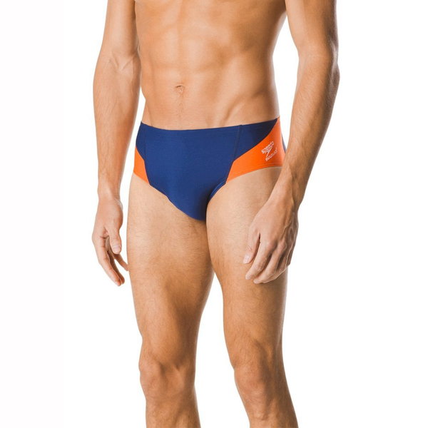 Strój kąpielowy Speedo Brief Endurance+ Granatowy pomarańczowy 24