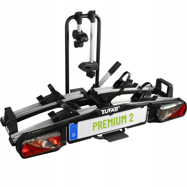 Uchwyt rowerowy Eufab Premium 2 srebrny na 2 rowery do 60 kg