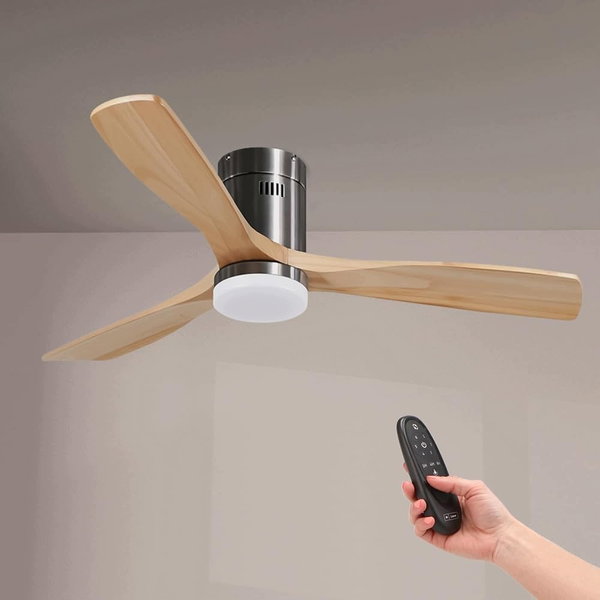 Wentylator sufitowy M Ledme LED Energy biały 132 cm 6 prędkości z pilotem