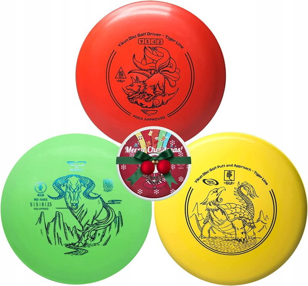 Zestaw do gry w golfa Yikun 4 w 1 PDGA Approved 165-176 g dla dzieci i