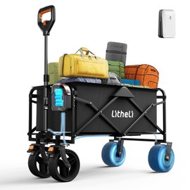 Wózek elektryczny Litheli W1 Go czarny składany 100l 50kg z (defekt)