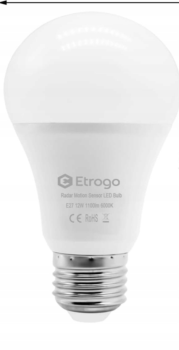 Żarówka LED Etrogo 12WCiepła biel 3000K 2 sztuki