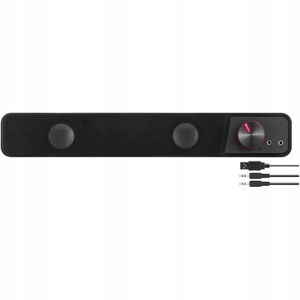 Zestaw głośników 2.0 SpeedLink BRIO Stereo Soundbar 6 W czarny