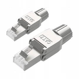 Wtyczka VCELINK RJ45 bez narzędzi ekranowana 10Gb/s Cat7 Cat6A 2 sztuki