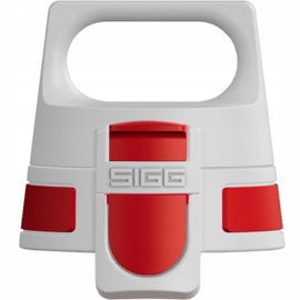 Zamknięcie SIGG WMB ONE Top Red jednoręczne szczelne do butelki na napoje