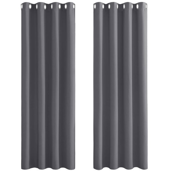 Zasłona HomeDecor Elegant Szary 140 cm x 245 cm