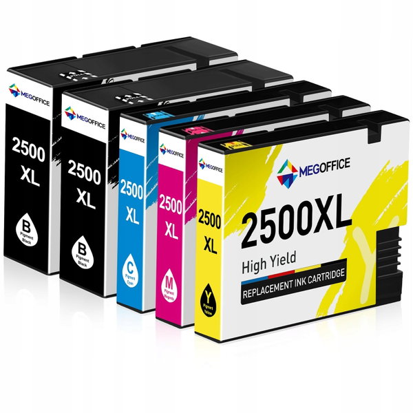 Wkład atramentowy MEGOFFICE Canon PGI-2500XL kompatybilny Maxify 5 sztuk