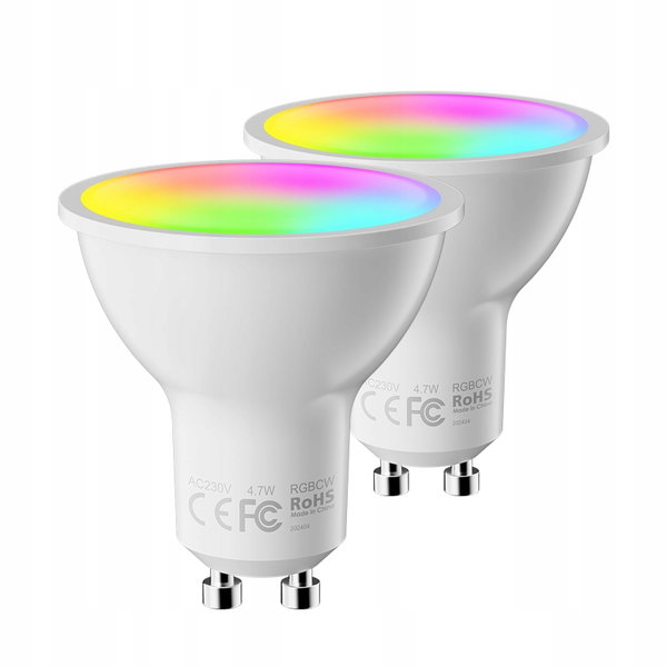 Żarówka LED Fitop GU10 RGBCW inteligentna kompatybilna z Alexa Google