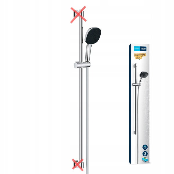 Zestaw prysznicowy Grohe Vitalio Comfort 3 (niekompletny)
