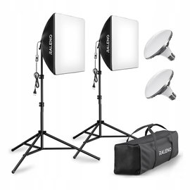 Zestaw softbox RALENO 50x50 cm światło fotograficzne 50 W 5500 K z statywem