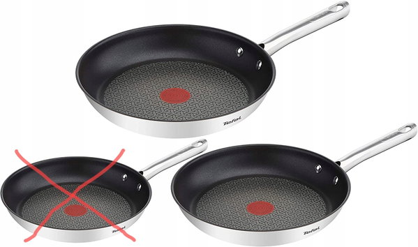Zestaw patelni Tefal A704S363 2 el. 24cm 28 cm