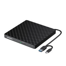 Zewnętrzny czytnik BENEWY USB 3.0 CD/DVD-RW do laptopa PC Windows MacOS