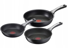 Zestaw patelni Tefal 3 szt. czarny