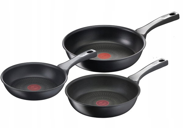 Zestaw patelni Tefal 3 szt. czarny