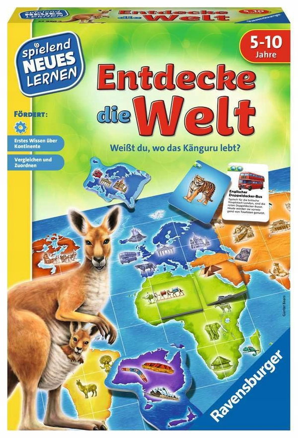 Gra planszowa Entdecke die Welt: WeiBt du, wo das Kanguru lebt? Ravensburge