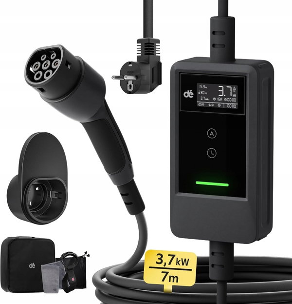 Kabel Ładujący kabel do ładowania Type 2 de 7 m 3,68 kW 16A EV CE