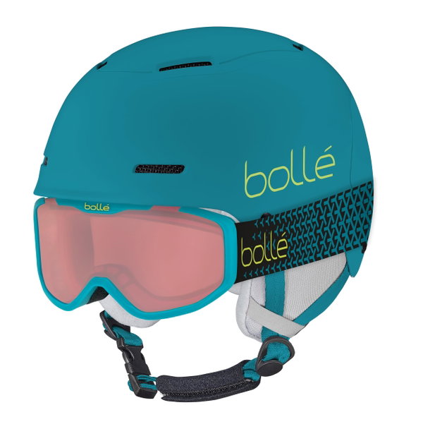 Kask gogle Bolle B-Fun JR Rocket niebieski żółty matowy S-M 54-56CM